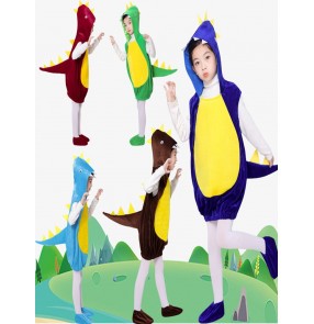 Halloween Xmas party kids toddlers dinosaur show costume boys girls baby New Year's Day dance Christmas kindergarten cartoon animal drama cosplay outfits